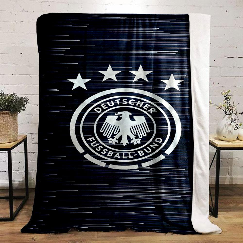 German Football Association Emblem print blanket soft and cozy perfect for the living room bed sofa or a nap,gift