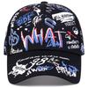 Colorful Graffiti Hip-hop Baseball Cap, Casual Sun Protection Duckbill Cap, Personalized Cap for Men and Women
