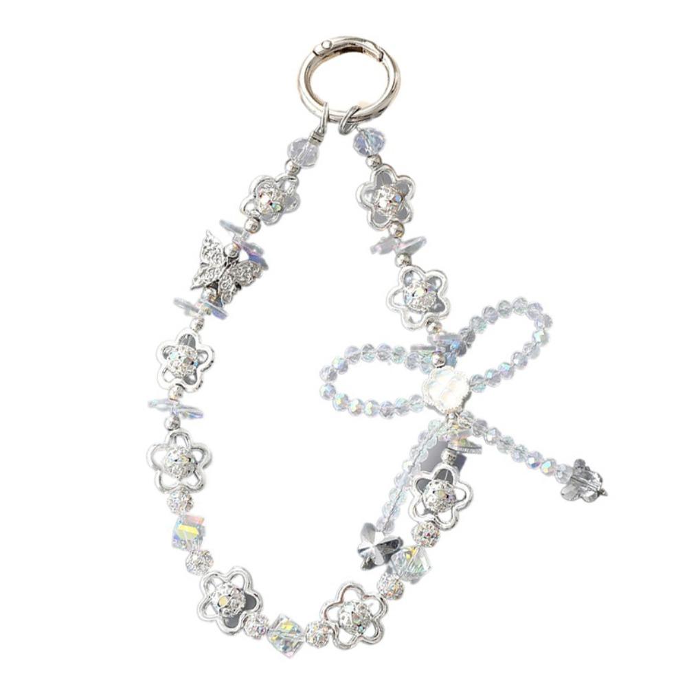 Bag Pendant Mobile Phone Keychain Strap Colorful Beads Phone Hanging Rope  Phone Case Accessories