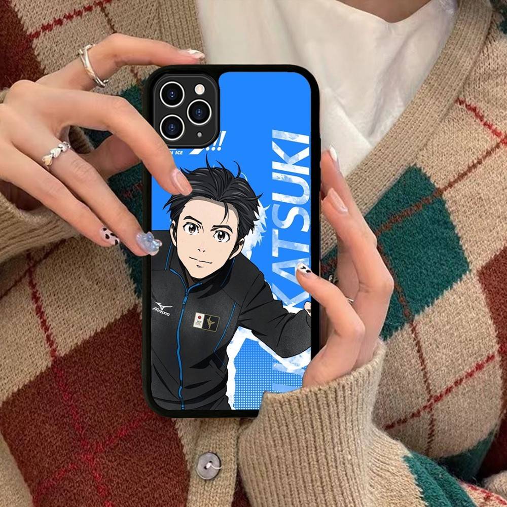 Sports Anime YURI On ICE BL For IPhone 17 16 15 14 13 Pro 12 11 Pro Max Hard PC+TPU Phone Cases Back Cover
