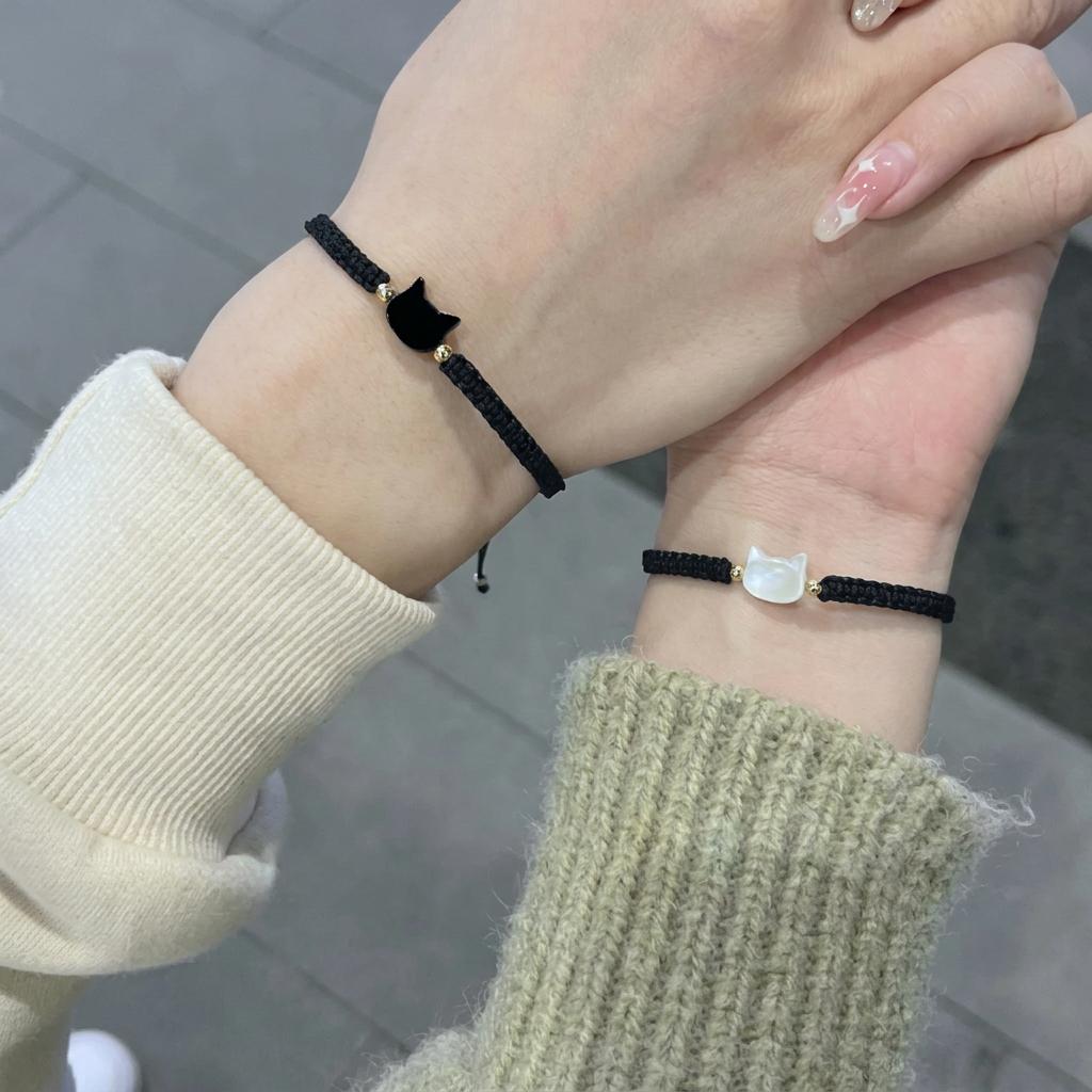 Handmade Fashion Jewelry Adjustable Cute Charm Bracelet Unisex Couple Bracelet Unique Braided Head Bracelet For Travel