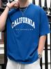 Summer New Men's California Printed T-shirt For Men Short Sleeve O-neck Tees Casual Loose High-quality Oversized Unisex Tops