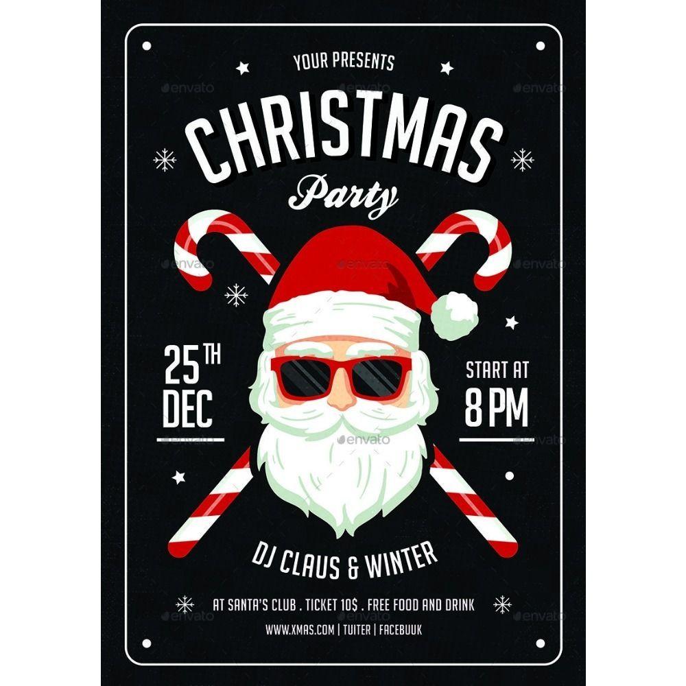 Vintage Christmas Metal Tin Sign Home Festive Wall Decor