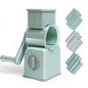 Manual Drums Vegetable Cutter with 3 Blade Multifunctional Slicer for Potato Carrot Garlic Rotary Cheese Grater Kitchen Gadgets