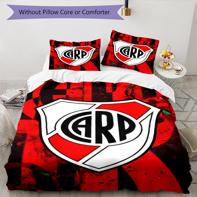 3pcs Football Team (31) Design Cover Set - HD Printed Bedding with 1 Cover and 2 Pillowcases - Perfect for Home and Dorm Decor