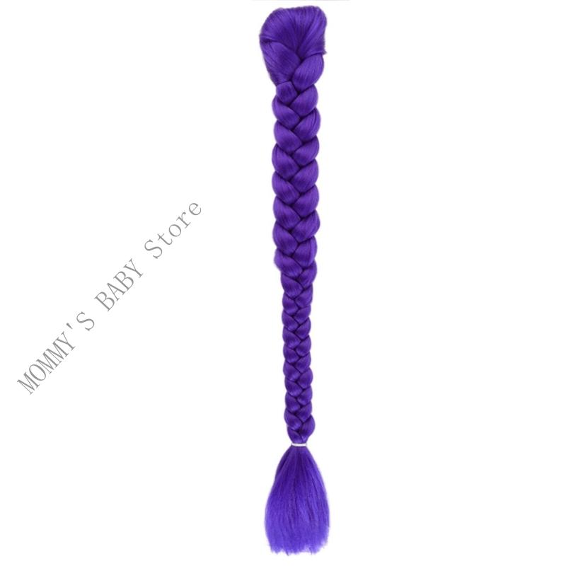 H3CD Натуральный вид Плетеный парик Коса-скрутка Для фестивалей Костюм Косплей