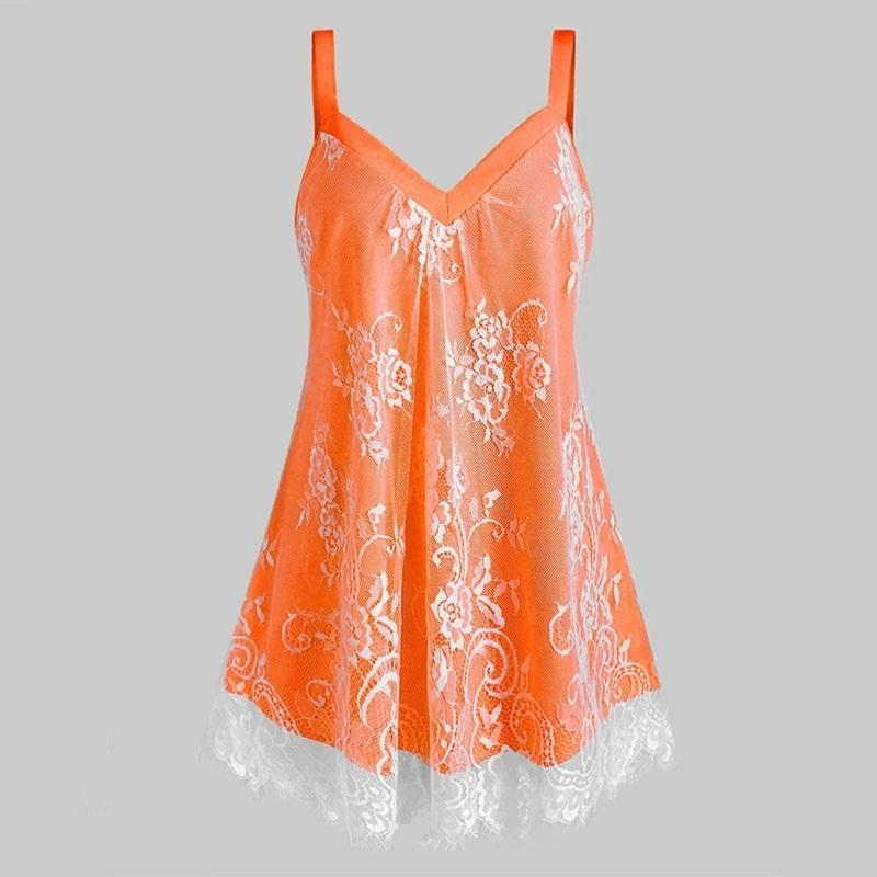 Dantela Patchwork Femei Vară Decolteu în V Halter Topuri Casual fără mâneci tunică Cămașă Femeie Sexy Camisole Plus Size Pulovere largi Vestă