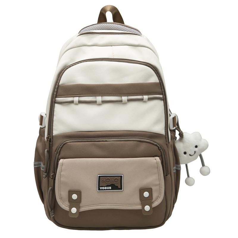 Rucsac de călătorie pentru femei, geantă de școală pentru studenți, bloc de culoare