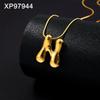 Personalized Gold-Plated Titanium Letter Necklace for Women - Fashionable Clavicle Chain Jewelry
