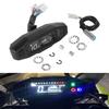 AD Universal Motorcycle Speedometer Digital Speed Meter LED Tachometer Dashboard Instrument Panel Meter LCD Display Y Bracket