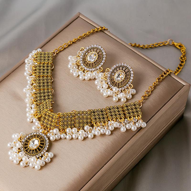 RUI RUI YU Vintage Elegant Chinese Style Palace Lantern Imitation Pearl Tassel Hairpin Pan Hair Han Costume Accessory Hairpin Ornament