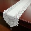 Table Runner Vintage Hand Knitted Floral Lace Table Runner Tasseled Edge Floral Table Cloth For Engagement Wedding Party Decor