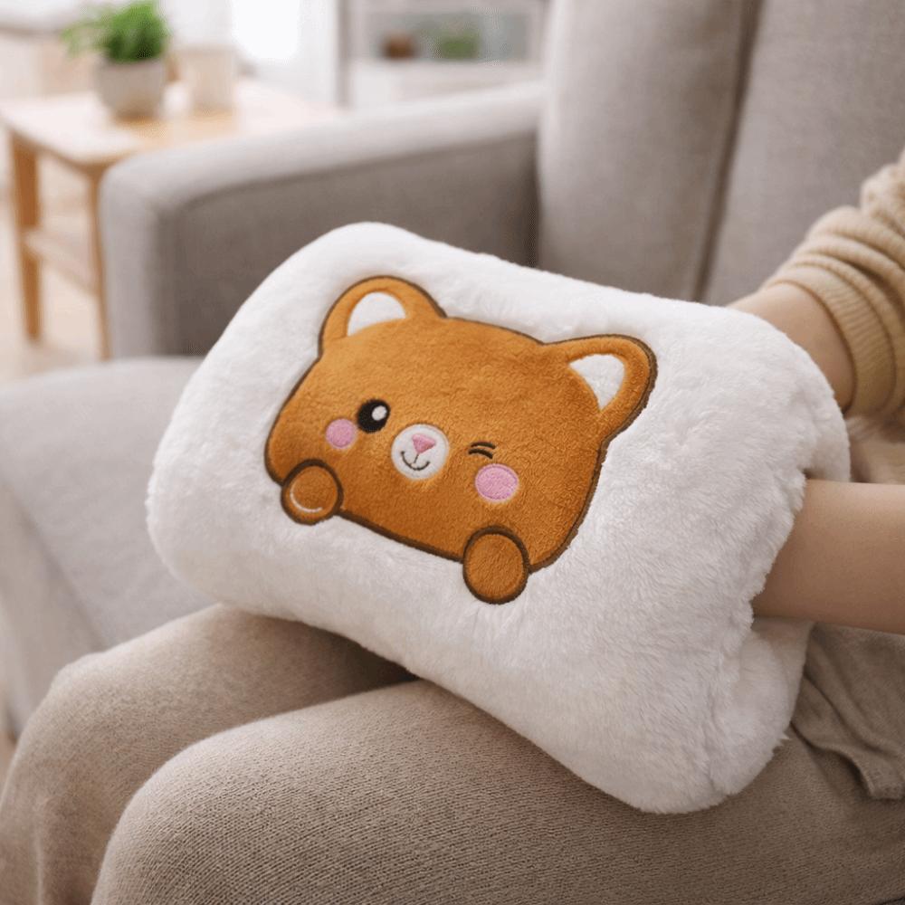 Non-electric Plush Hand Warmer Stuffed Nap Pillow Portable Hand Warmer Pillow Car Travel