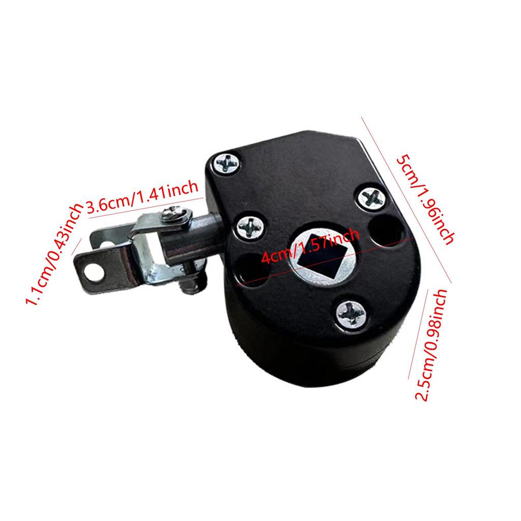 Outdoor Metal Awning Crank Gearbox White Degree Swivel Convenient Installation Durable Aluminium