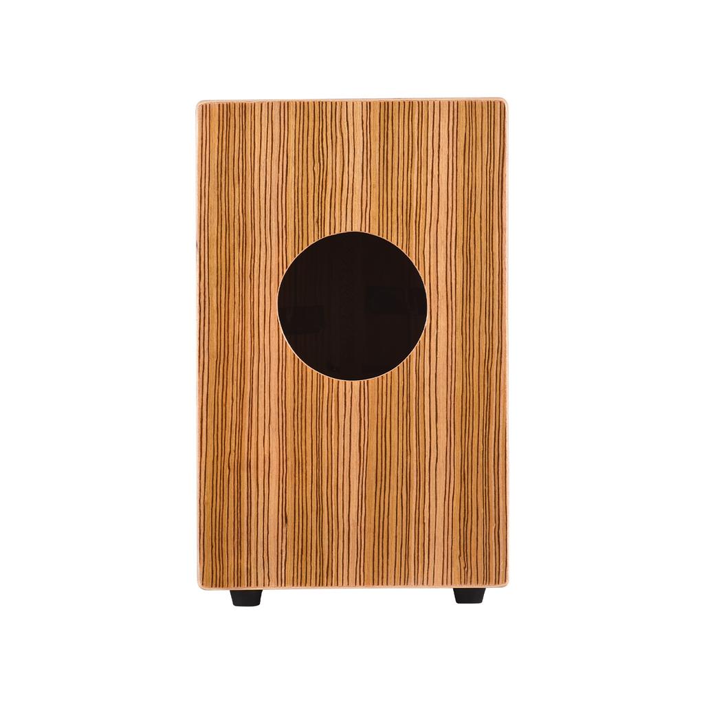 Cajon Drum Box Wooden Drum Hand Drum Smooth Glossy Surface Percussion Instrument Zebra Wood for