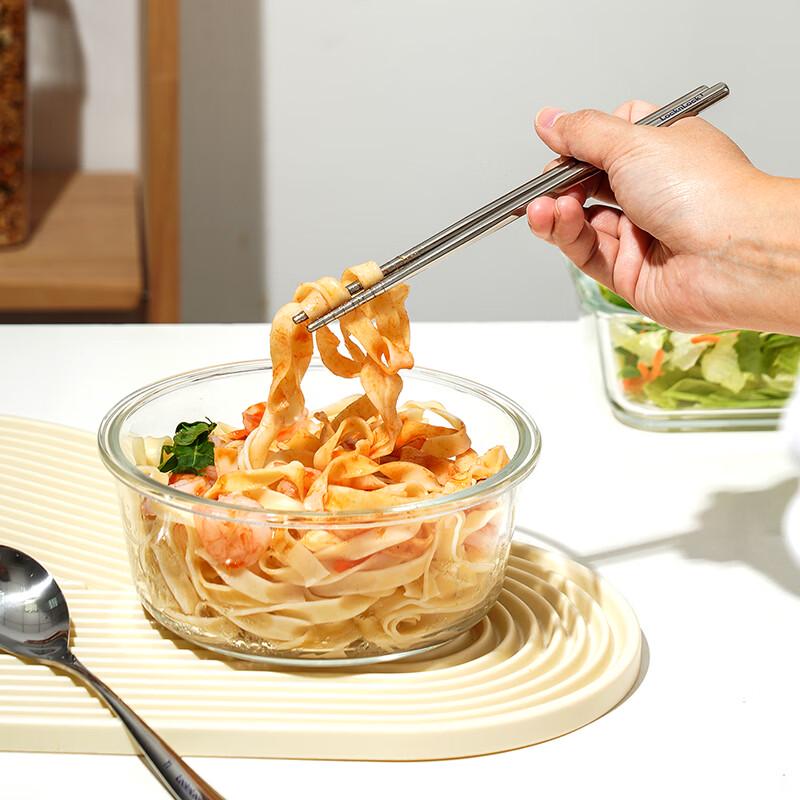 LocknLock Round Heat-Resistant Glass Food Storage Container