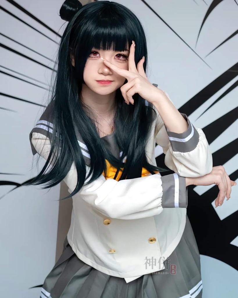 Love Cosplay Costume with Yellow Uranohoshi High School Love Yoshiko Ruby Hanamaru Adult School Stage Outfit with Yellow Size [Excellent Quality]