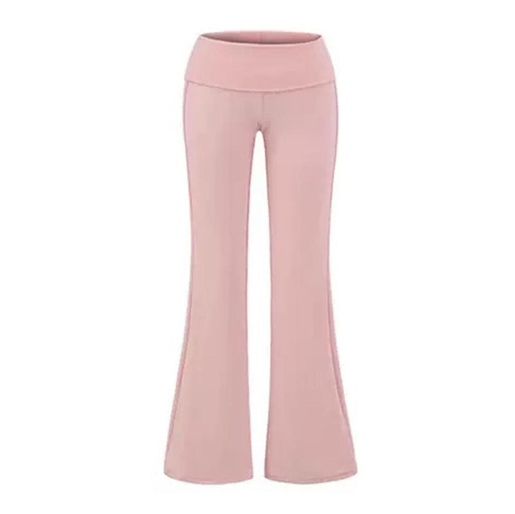 Women's Cross-border Yoga Set: Bare Feel Sports Tank with Chest Pads & High Elastic Flared Fitness Pants