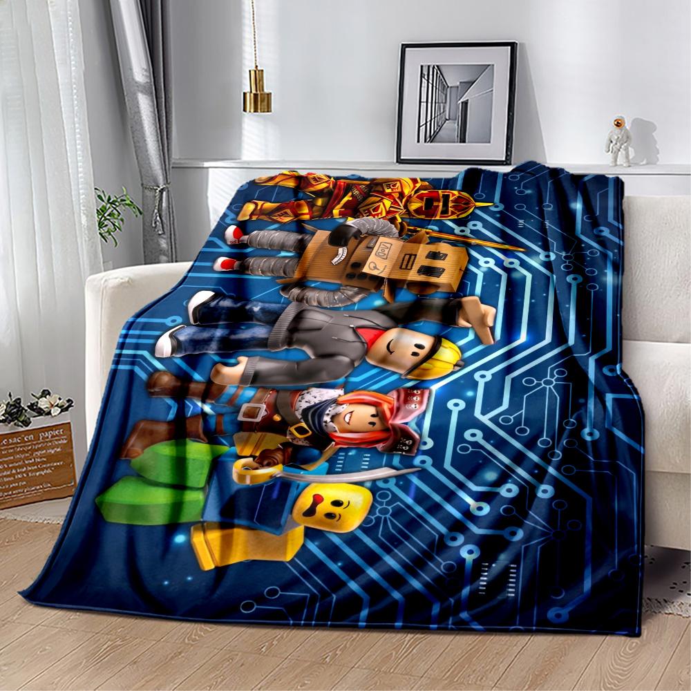 Roblox Street Style Avatars Blanket Durable Comfort Suitable For Picnics Office Sofa For All Seasons Playful Design