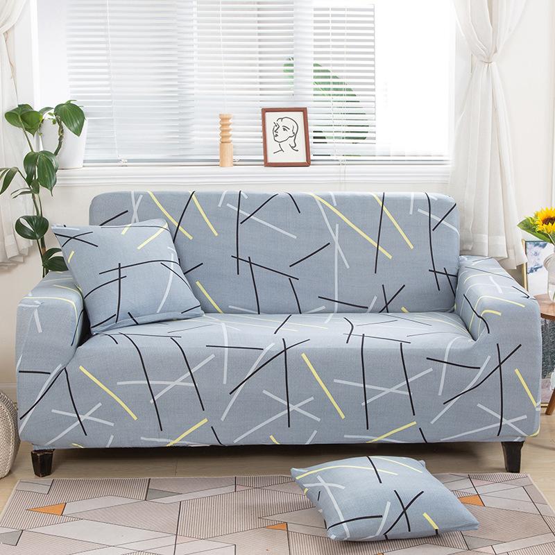 Narzuta na sofę All-inclusive antypoślizgowa elastyczna narzuta na sofę Cztery pory roku uniwersalny nadruk narzuta na sofę pełna tkanina narzuta na sofę