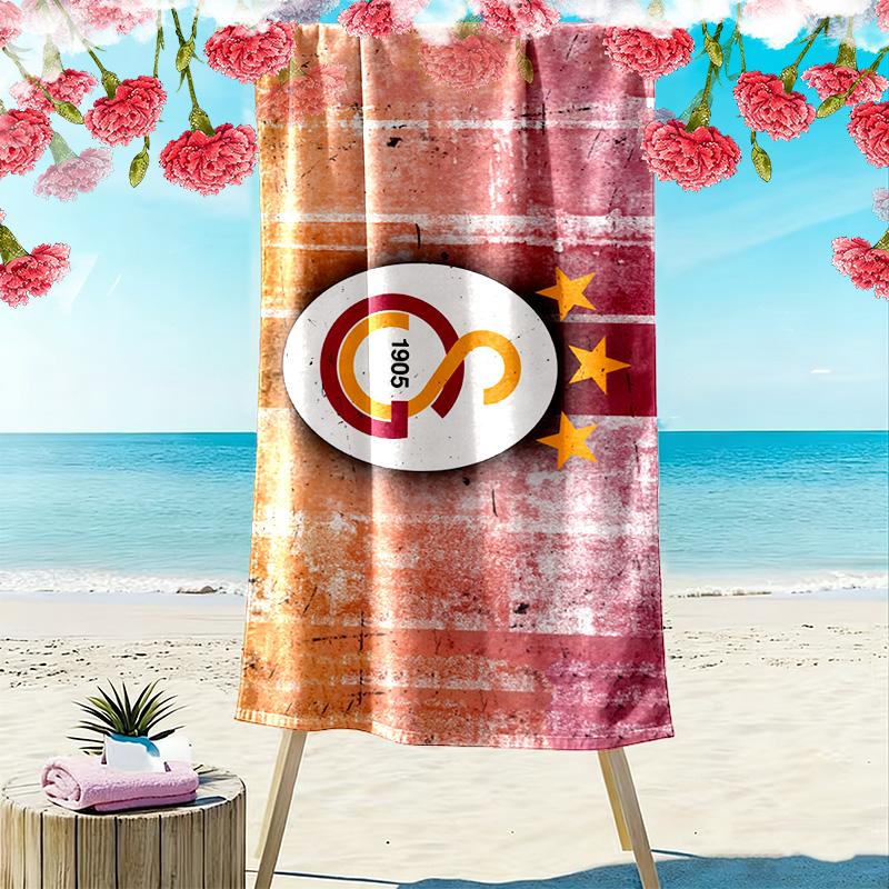 Galatasaray SK Print Beach Towel, Large Soft Quick Dry Towel for Beach Camping Swimming