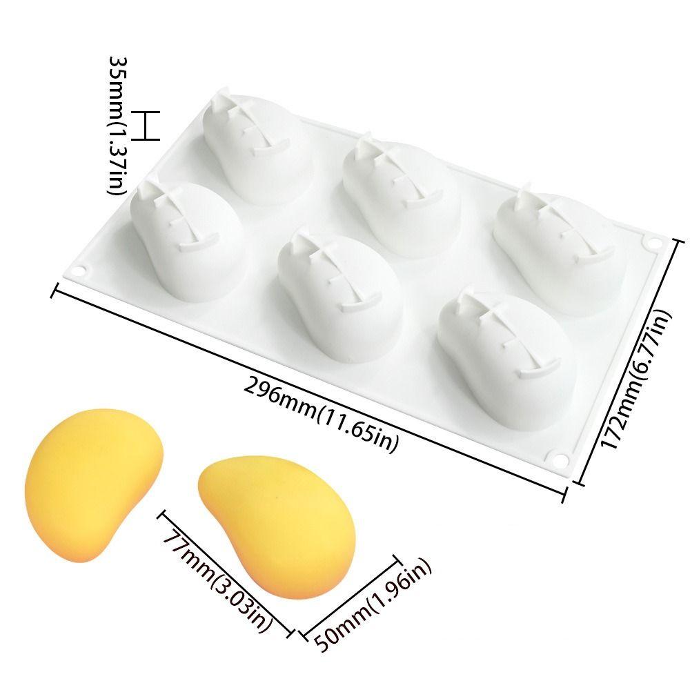 Voedselkwaliteit Siliconen Mango Mousse Taartvorm Hittebestendig Franse Patisserie Vorm Bakvorm Pudding