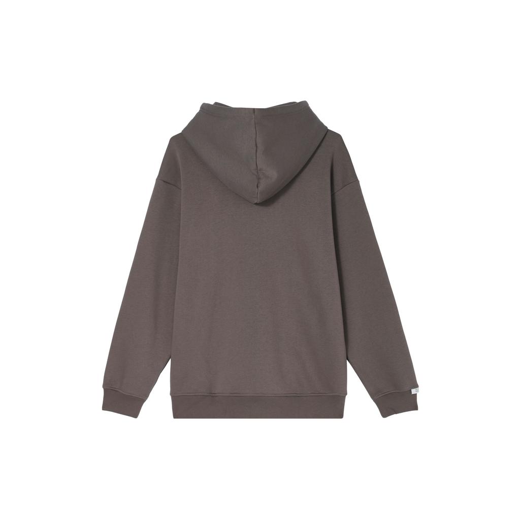Adidas Solid Color Casual Hooded Pullover Sweatshirt Unisex Sweatshirts Earth-Brown Black JM9077