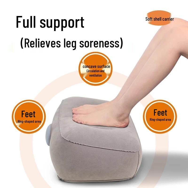 Neukundenrabatt: Reise Aufblasbare Fußstütze für Flugzeug, Zug oder Auto