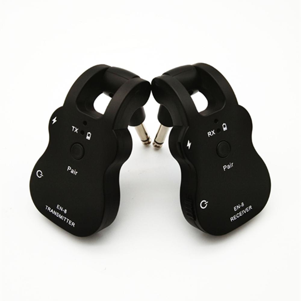 2x Wireless Guitar Bass Digital System Transmitter Receiver 280° Rotatable Joint