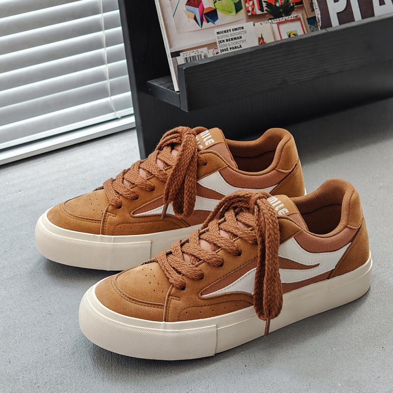 Men's Classic Fashion Low Top Skateboarding Breathable Canvas Sports Shoes Students Boys Male Trending Comfortable Soft Sole Running Gym Sneakers