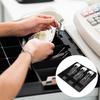 Ciieeo Drawer Metal Cash Register Sorter Storage Coin Tray Multi-Compartment Storage Tray Cash Register Insert Tray Cash Tray Money Tray Cash Holder