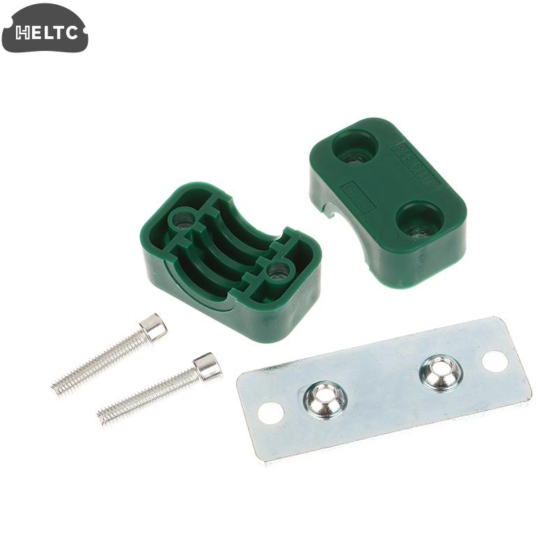 

2PCS Plastic 6/9.5/12.7/19/20/21.3/25/32mm Diameter Pipe Bolted Plastic Clips Pipe Clamp Tube Fastener Assortment Kit A2