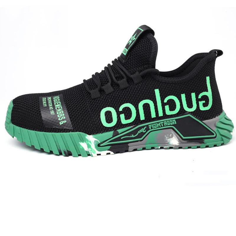 Men Work Safety Shoes Steel Toe Cap Indestructible Shoes Anti-smash Anti Puncture Work Sneakers Wear Resistant Protective Shoes