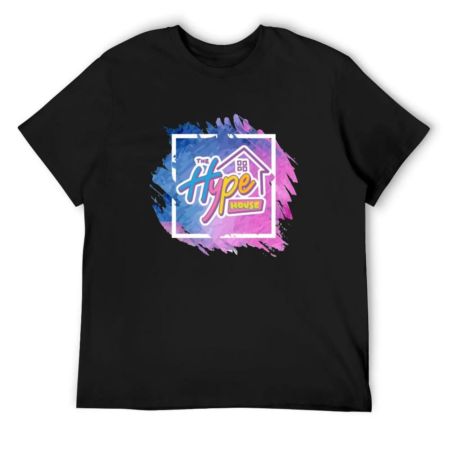 

Hype House T-Shirt graphic shirts valentines clothes anime clothes plain white t shirts men XXXXXL чорний