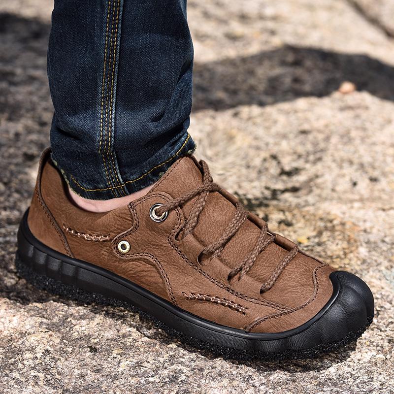 New Outdoor Handmade Men's Shoes Lightweight Fashion Men's Sneakers Breathable Men Casual Shoes Comfortable Men's Driving Shoes