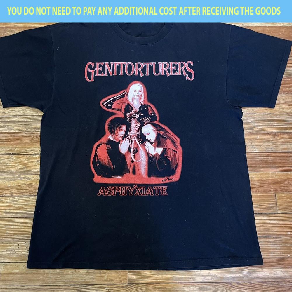 

Vintage 90s ASPHYXIATE Genitorturers Band Black S-5XL Shirt AA523 Unisex T-Shirt XXXXL