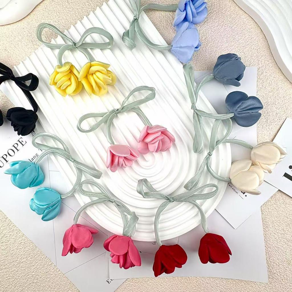 Pinces à cheveux et attaches florales bouton de rose de style coréen, sacs de vêtements et accessoires