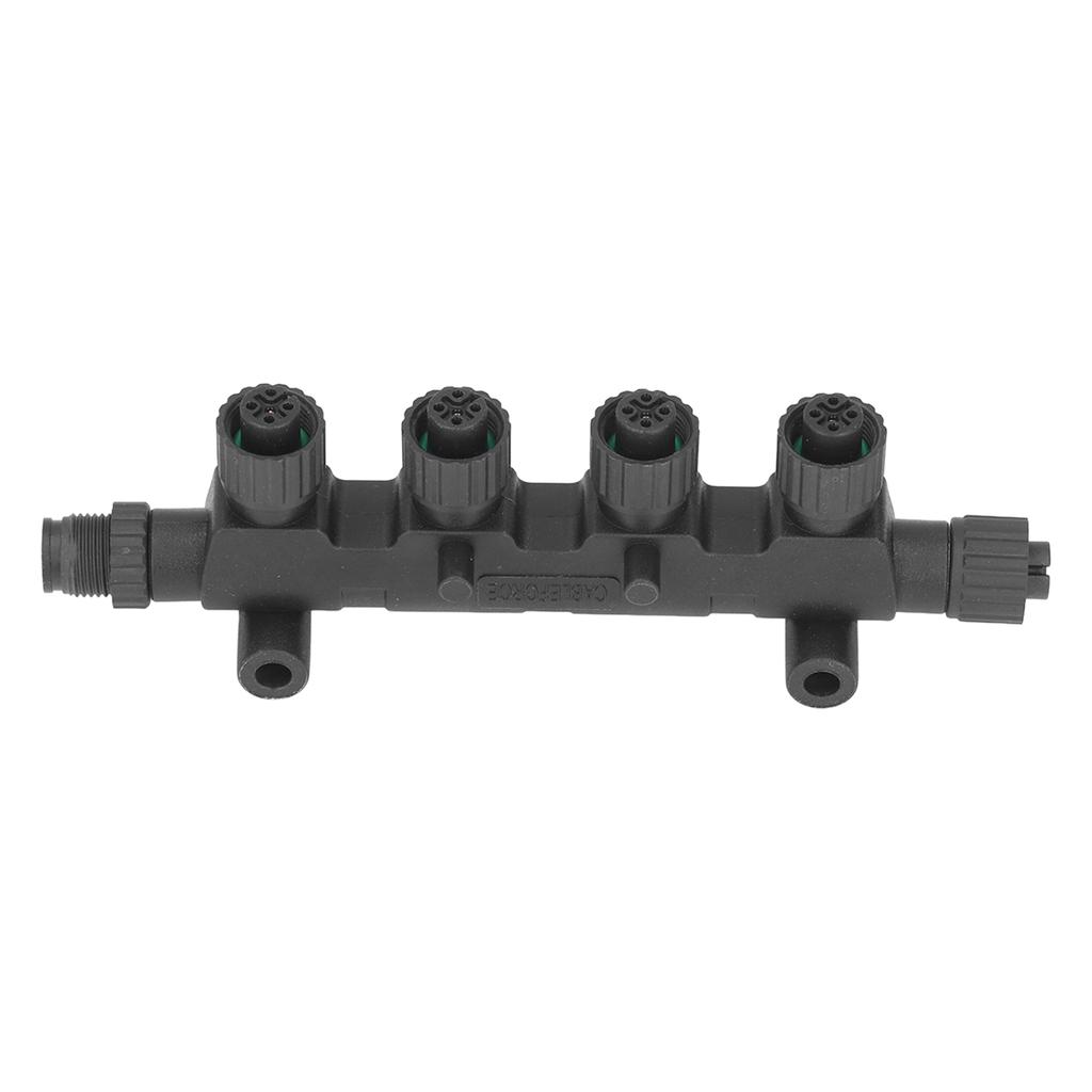 4 Port 5 Channel Multiport T Connector Black 010‑11078‑01 for NMEA 2000 Network Boat Marine Converter Collecter