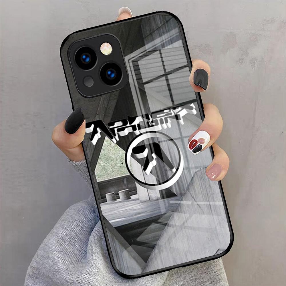 Aphex Twin-es Logo Phone Case For IPhone 17 Pro Max 16 15 14 Pro Max 13 11 X Xs Xr 8 7Plus Glass Cover