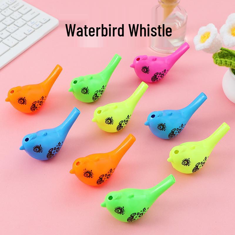 Kids  Waterfowl Call Whistle - Stress Relief Toy Bird Whistle with Water Feature