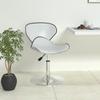 Vidaxl Bar Stool, White, Upholstered In Faux Leather