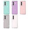 Translucent Color Powder Thickened Anti Fall Mobile Phone Case Suitable for Z FOLD4 New Samsung Mobile Phone Case