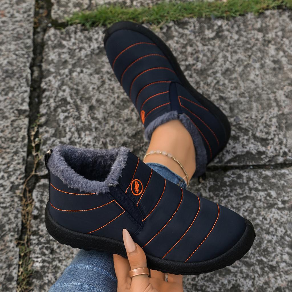 Winter ankle boots for men and women, outdoor snow boots, comfortable and warm, waterproof cotton boots,