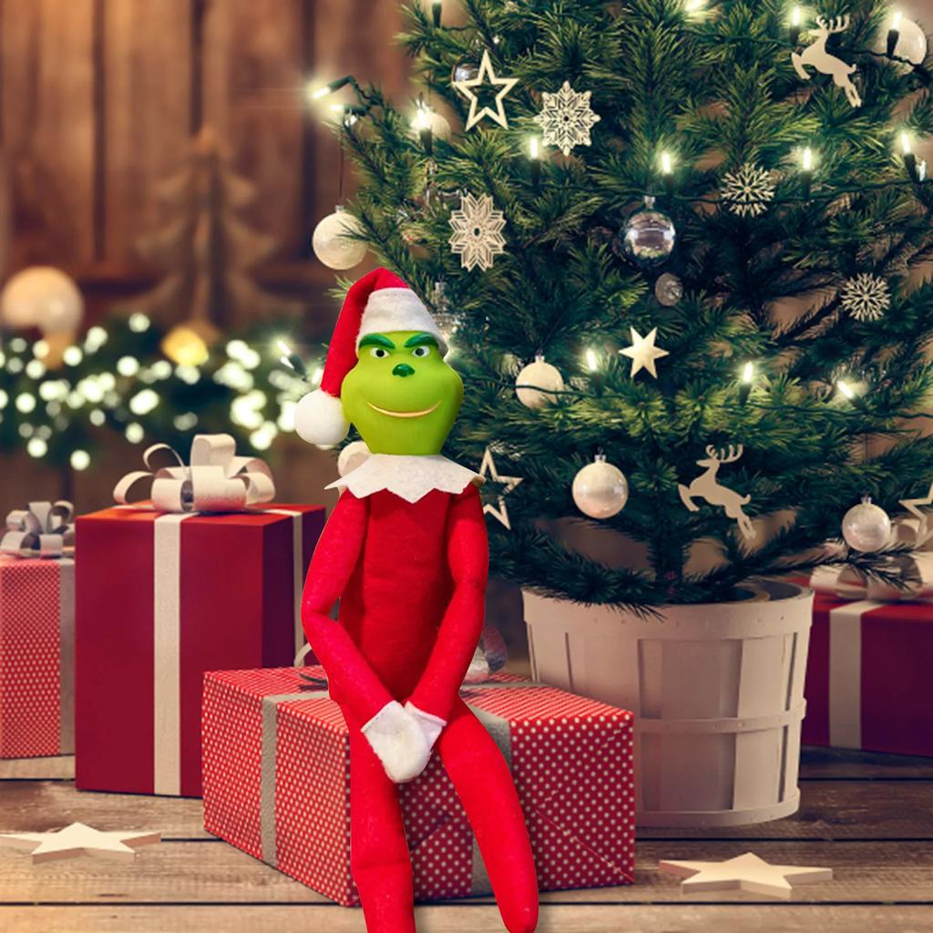 Christmas Cute Elf Doll Plush Leg Doll Pendant Christmas Tree Ornament Gift New Year Gifts Xmas Party Decor for Home