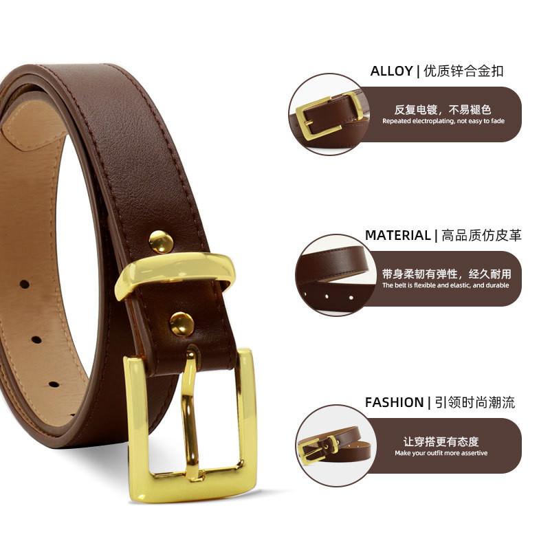 Elegant Alloy Buckle Belt For Womens Denim And Dressy Summer Style