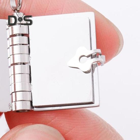 Book Pendant Necklace Women's Sweater Chain Necklace Opening And Closing Book Dangle Jewelry Accessory for Dating Daily Wear Banquet