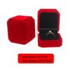 Luxury Velvet Jewelry Storage Box for Rings and Pendants