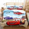 3D Digital Printing Three-Piece Anime Cars Quilt Cover Bedding Bedding Kit