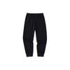 Anta Lifestyle Series Letter Mid-Rise Embroidered Skin-Friendly Campus Running Knitted Sports Pants Unisex Pants Black 152418307-1