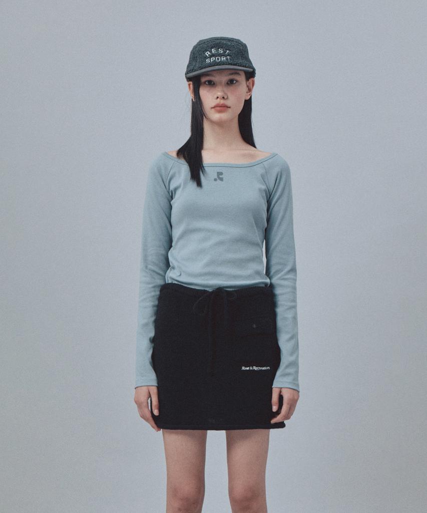 REST&RECREATION Fleece Camp Cap - Charcoal